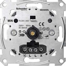 SE Merten Механизм Светорегулятора поворотного 40-600Вт/ВА для л/н и обм тр-ров   MTN5133-0000