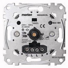 SE Merten Механизм Светорегулятора поворотного 20-600Вт универсальный MTN5139-0000