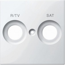 SE Merten SM Белый глянец Накладка розетки R/TV-SAT с маркировкой MTN299819