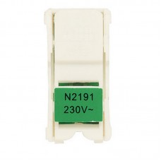 ABB NIE Zenit Лампа неоновая для 1-полюсных выключателей и кнопок, цвет цоколя зелёный N2191 VD