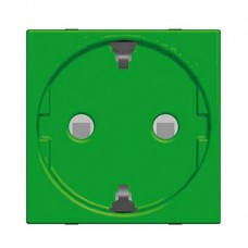 ABB NIE Zenit Зеленый Розетка с/з с защитными шторками N2288 VD