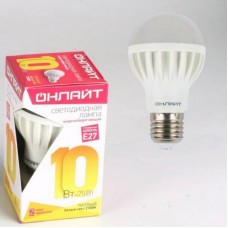 Лампа LED OLL-A60-10-230-2.7k-E27 ОНЛАЙТ 71649