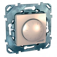 SE Unica Беж Светорегулятор поворотный 40-1000W для л/н и г/л с намот. Трансформатором MGU5.512.25ZD