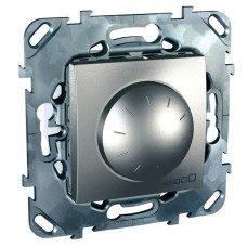 SE Unica Алюминий Светорегулятор поворотный для электр.ПРА (1-10 В) выкл 4А, ток упр-я до 200 мА MGU5.510.30ZD