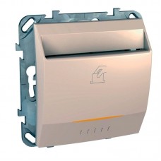 SE Unica Беж Выключатель карточный с задержкой отключения MGU5.540.25ZD