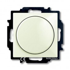 ABB BJB Basic 55 Шале (бел) Светорегулятор поворотно-нажимной 60-400 Вт для л/н 6515-0-0847 (2251 UCGL-96)
