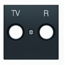 ABB SKY Чёрный бархат Накладка для TV-R-SAT розетки 2CLA855010A1501 (8550.1 NS)