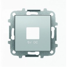 ABB SKY Серебристый алюминий Накладка для механизмов зарядного устройства USB, арт.8185 2CLA858500A1301 (8585 PL)
