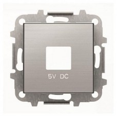 ABB SKY Нержавеющая сталь Накладка для механизмов зарядного устройства USB, арт.8185 2CLA858500A1401 (8585 AI)
